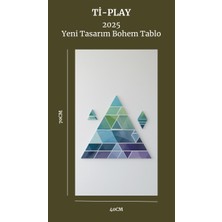 Bohem Tablo Soyut Üçgenler, Geometrik, Soyut Üçgenler Bohem Duvar Sanatı Çerçevesiz Tablo