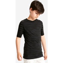 Kipsta Futbol Termal Içliği - Siyah - Çocuk - Kısa Kollu - Keepdry 500