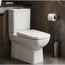 Turavit Plaza Kanallı Duvara Sıfır Klozet + Rezervuar + Yavaş Kapanan Kapak + İç Takım