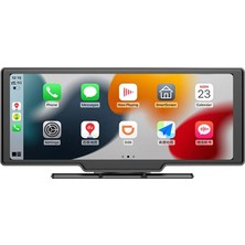 Araba Radyo Stereo Bluetooth 10 Inç 4K Dokunmatik Apple Carplay Android Oto Wıfı Kablosuz Carplay Dahili Dvr Ahd Kamera Ayna Bağlantı Fm Iletim