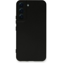 Samsung Galaxy S22 Plus Kılıf Nano Içi Kadife Silikon - Siyah