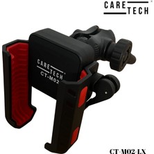 CARETECH CT-M02 LX Telefon Tutucu Gidon Ayna Montajlı Motosiklet Tek Elle Kilitleme Su geçirmez Üniversal
