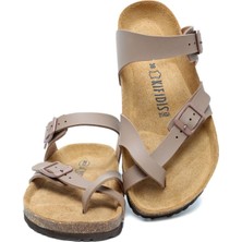 KS10261SK Soft Step Kadın Mantar Terlik 36-41 46 - Vizon