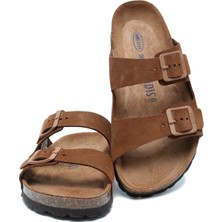 K14943 Kifidis Soft Step Kadın Çift Bantlı Mantar Terlik 36-41