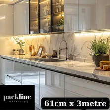 Packline Marketing Açık Gri Dolap Kaplama Folyosu 61CM x 1metre