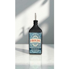 Home Amber 500 ml Cam Yassı Zeytinyağı Yağdanlık Şişesi Vintage Ayçiçek Yağlık