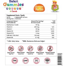 Validus Kids Safari Carob + Vitamin A-C-D3 60 Gummies (Pectin)