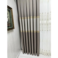 Nivemeshome Manavgat Toprak FT632113 V-5301 1/3 Sık Pileli Fon Perde Apm