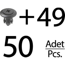 Alpha Auto Part Ford, Mazda, Kia, Honda için 50'li Davlumbaz Klips