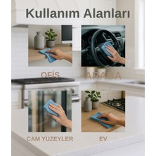 2'li Baklava Desenli Mikrofiber Cam Bezi - Iz Bırakmayan Temizlik Bezi (40X40)