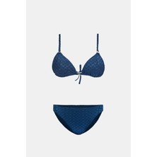 Olympos Petrol Mavisi Dolgusuz  Çıkarılabilir Pedli Üçgen Toparlayıcı  Bikini Takım