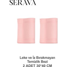 2'li Mikrofiber Bez – Leke ve Iz Bırakmayan Temizlik Bezi (30X40)