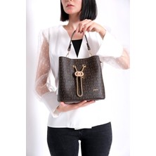 Just Polo Kahverengi  Kadın El ve Omuz Çantası JPM2065 EBAT:22X23X11 cm