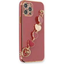 iPhone 12 Pro Max Kılıf Esila Silikon - Kırmızı