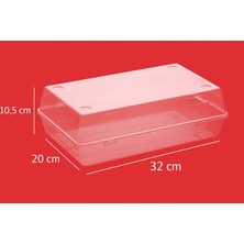 Şeffaf Bayan Ayakkabı Kutusu 10 lu Paket