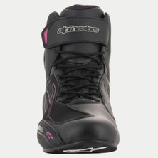 Alpinestars Stella Faster-3 Ds Korumalı Kadın Motosiklet Botu Siyah  Gri  Fuşya