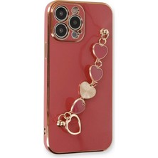 iPhone 13 Pro Kılıf Esila Silikon - Kırmızı
