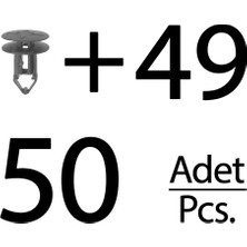 Alpha Auto Part Renault, Dacia için 50'li Tampon ve Panjur Klips