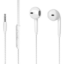 Lecoo EH104W 3.5 mm Jacklı Kablolu Kulak Içi Mikrofonlu Kulaklık Beyaz