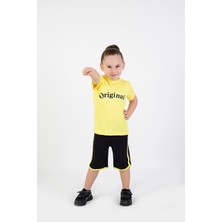 Harika Kids Erkek Çocuk Orijinal Baskılı Basic Kaprili Takım 5-9 Yaş