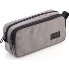 Hedgebag Çift Göz Kalem Kutu Hb 2323-09 Gri 8681506310095