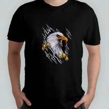 Pixxa Kartal Eagle Unisex %100 Pamuklu Bisiklet Yaka T-Shirt Model 3