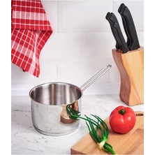 Oms Çelik Sütlük 16 cm Dökme Ağızlı
