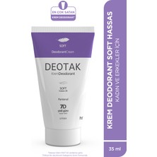 Deotak Soft Hassas Koruma 7 Güne Kadar Etkili Krem Deodorant 35 ml