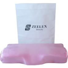 Güzellik Yastığı – 2'si 1 Arada Ortopedik Visco Hafızalı Köpük VE%100 Saf Dut Ipek Ergonomik Yaşlanma ve Tasarım, Cilt ve Saç Koruyucu, Lüks ve Cilt Dostu Yastık (Pembe)