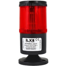 Ilx İL-XDB-TK7-22K ,220VAC 90DB Kırmızı Döner Tepe Lamba