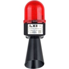 Ilx İL-XEMB-B-24K ,24VDC 130DB Tek Işık/ses Kırmızı Tepe Lamba