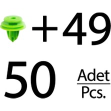 Alpha Auto Part Honda için 50'li Döşeme Klips