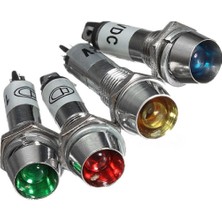 Çin N761L-LED24V-KR ,KIRMIZI-24V Metal M8 LED Lamba