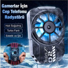 Fl-A2 Pro Ultra Güçlü Turbo Hava Soğutmalı Cep Telefon Soğutma Fanı Radyatör Soğutucu