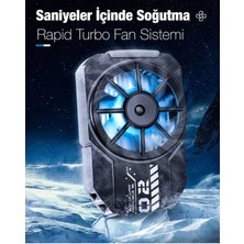 Fl-A2 Pro Ultra Güçlü Turbo Hava Soğutmalı Cep Telefon Soğutma Fanı Radyatör Soğutucu