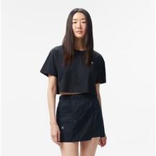Converse Sporty Boxy Kadın Siyah T-Shirt
