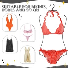 Metal Vücut Formlu Bikini Mayo Askısı Siyah Kaplama(1 Adet)