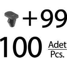 Alpha Auto Part Peugeot, Citroen için 100'lü Toz Fitil Klips