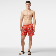 Nautica Erkek Turuncu Standart Fit Mayo Şort