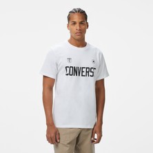 Converse Retro Chuck Soccer Erkek Baskılı Beyaz T-Shirt
