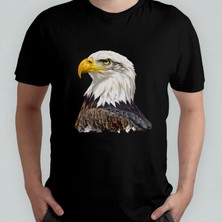 Pixxa Kartal Eagle Unisex %100 Pamuklu Bisiklet Yaka T-Shirt Model 2