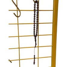 Kahverengi Yuvarlak Kuka Boncuklu Erkek Doğal Taş Tesbih