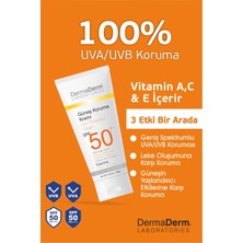 Dermaderm 2 Adet Spf 50+ Güneş Koruma Vitaminli Yüz ve Vücut Güneş Kremi 2 x 100ML