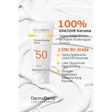 Dermaderm 2 Adet Spf 50+ Güneş Koruma Vitaminli Yüz ve Vücut Güneş Kremi 2 x 100ML
