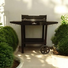 Wetterstein Tekerlekli Mangal, Metal Sehpalı/raflı Barbekü S Model