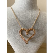Kalp Kolye Rose Gold
