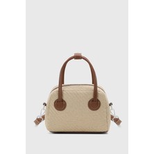 Housebags El Ve Omuz Hasır Vintage Çok Yönlü Pu Deri Çapraz Askılı Çanta 275