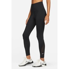Nike One Dri Fit High Rise 7/8 Length Women's Tight Kadın 2 Cepli Antrenman Taytı Siyah