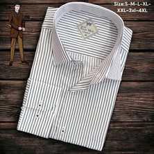 Linen Keten Klasik %100 Cotton Uzun Kollu Terletmeyen Tek Cepli Kapaklı Beyaz Gömlek (Regular Kalıp)