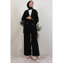 Giza Store Elvin Pantolonlu Takım Siyah